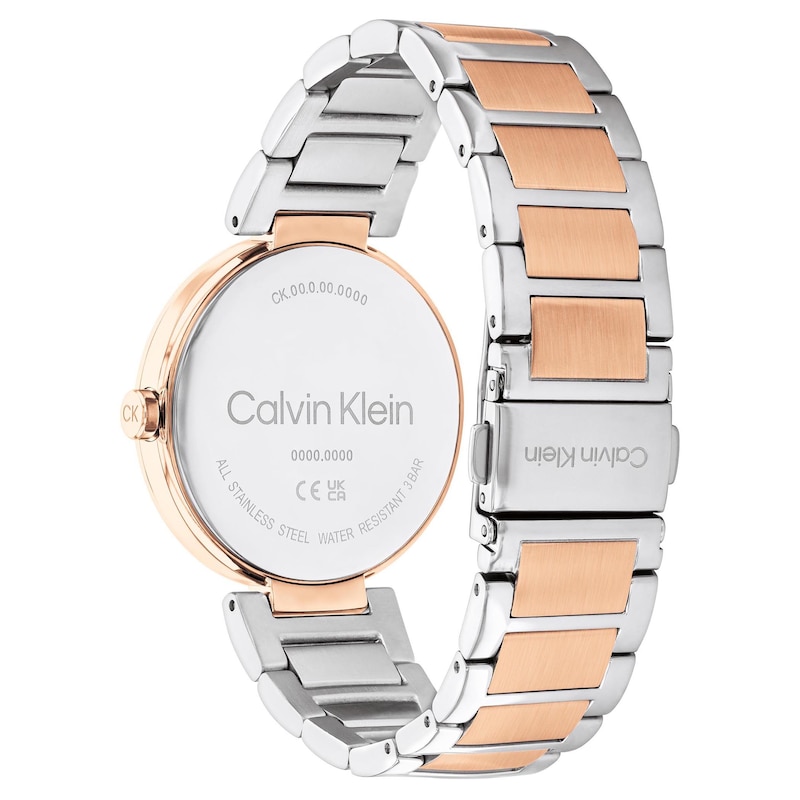 Calvin Klein Ladies' Two Tone Stainless Steel Bracelet Watch