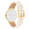 Thumbnail Image 3 of Calvin Klein Ladies' Silver Dial White Leather Strap Watch