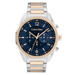 Calvin Klein Men's Two Tone Stainless Steel Bracelet Watch