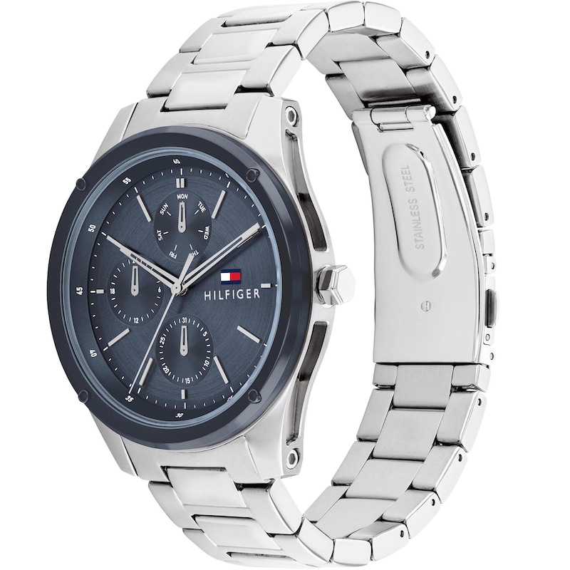 Main Image 2 of Tommy Hilfiger Men's Blue Dial Tyler Stainless Steel Watch