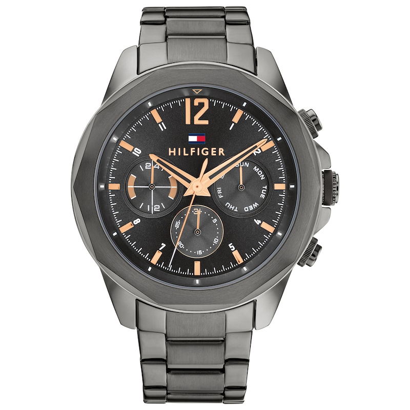 Main Image 1 of Tommy Hilfiger Gunmetal IP Stainless Steel Bracelet Watch