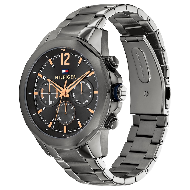 Main Image 2 of Tommy Hilfiger Gunmetal IP Stainless Steel Bracelet Watch