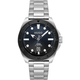 HUGO #VISIT Men's Stainless Steel Bracelet Watch