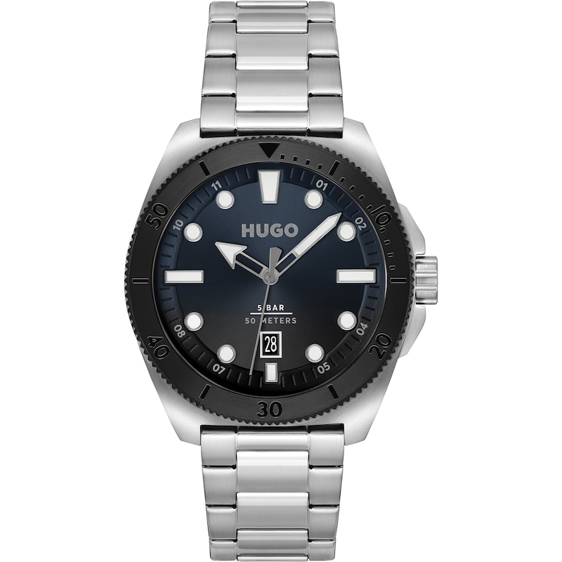 HUGO #VISIT Men's Stainless Steel Bracelet Watch