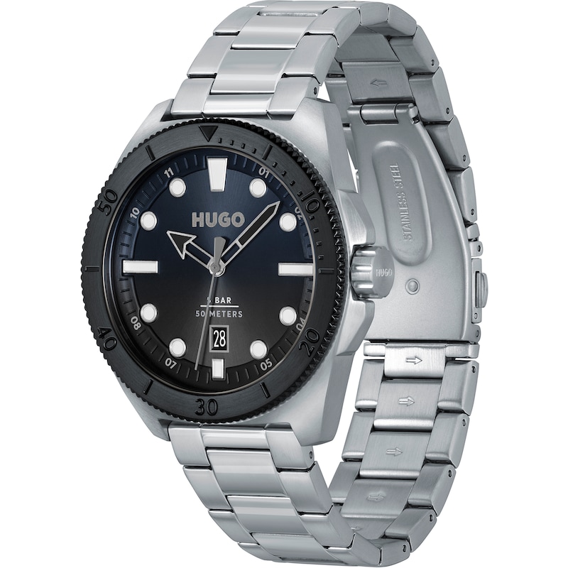 Main Image 3 of HUGO #VISIT Men's Stainless Steel Bracelet Watch