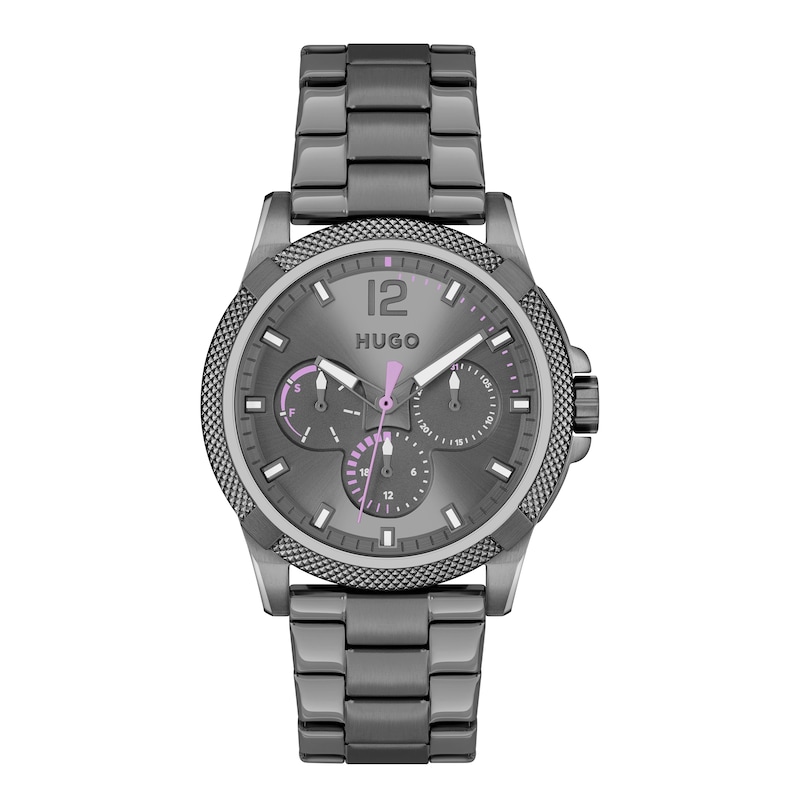 Main Image 1 of HUGO #IMPRESS Ladies' Grey IP Bracelet Watch