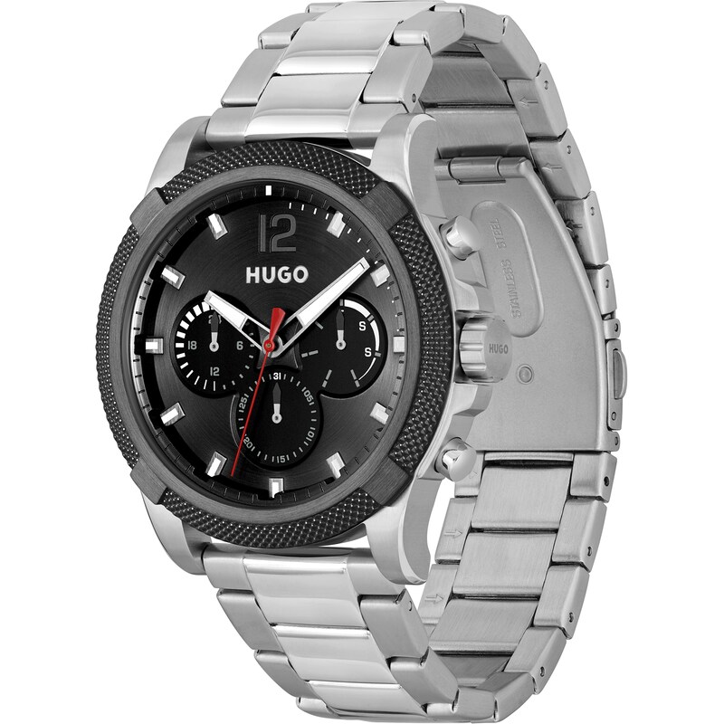 HUGO #IMPRESS Men's Stainless Steel Bracelet Watch | H.Samuel