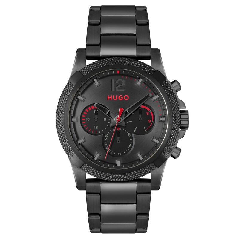 Main Image 1 of HUGO #IMPRESS Men's Black IP Bracelet Watch