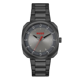 HUGO #SHRILL Men's Grey IP Bracelet Watch