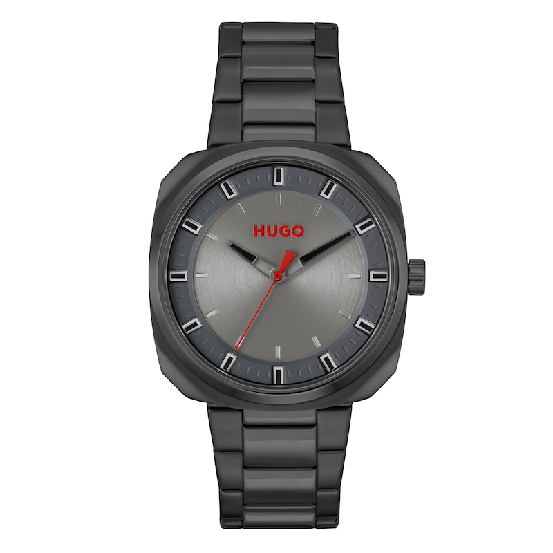 Main Image 1 of HUGO #SHRILL Men's Grey IP Bracelet Watch