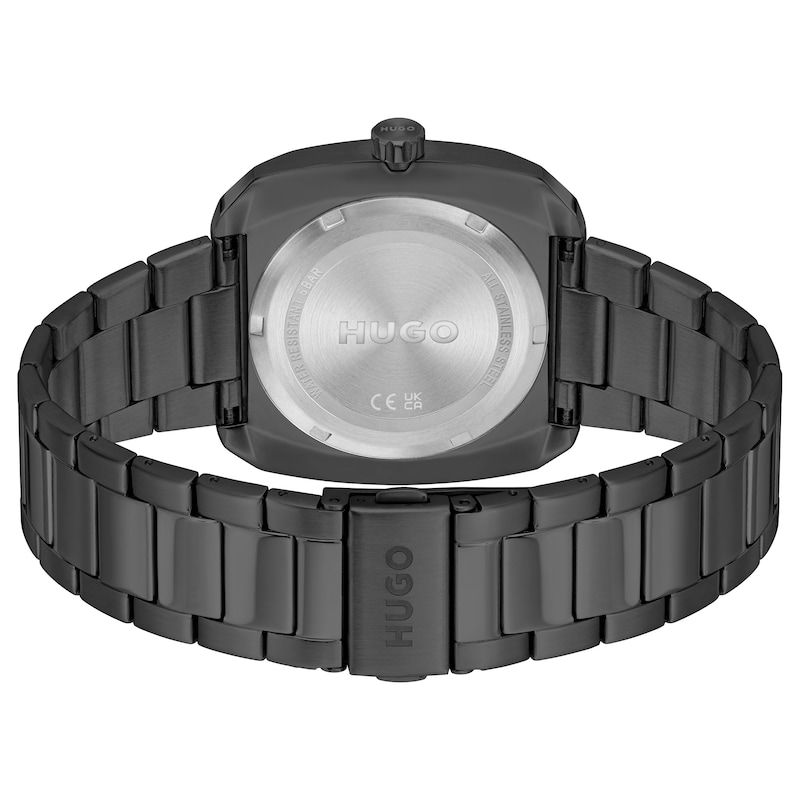 Main Image 3 of HUGO #SHRILL Men's Grey IP Bracelet Watch