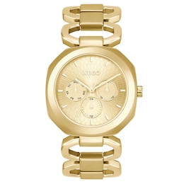 HUGO #INTENSE Ladies' Gold IP Fancy Bracelet Watch