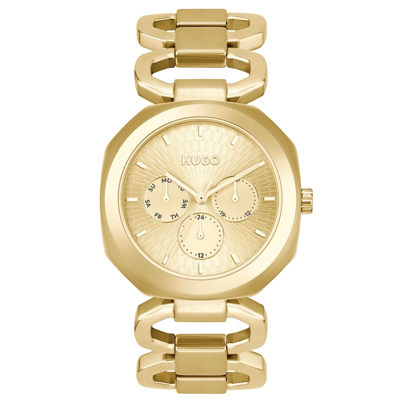 Main Image 1 of HUGO #INTENSE Ladies' Gold IP Fancy Bracelet Watch