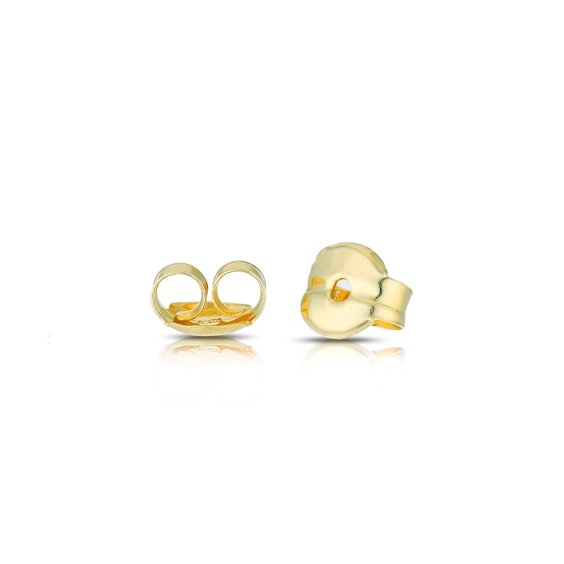 Main Image 2 of Children's 9ct Yellow Gold Crystal Heart Stud Earrings