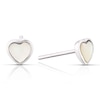 Thumbnail Image 0 of Children's Sterling Silver Mother Of Pearl Heart Earrings