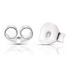 Thumbnail Image 2 of Children's Sterling Silver Mother Of Pearl Heart Earrings
