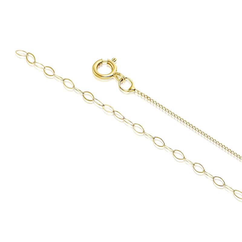 Main Image 3 of Children's 9ct Yellow Gold Cubic Zirconia Star Pendant
