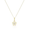 Thumbnail Image 1 of Children's 9ct Yellow Gold Cubic Zirconia Flower Pendant