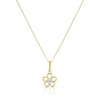 Thumbnail Image 0 of Children's 9ct Yellow Gold Cubic Zirconia Flower Pendant