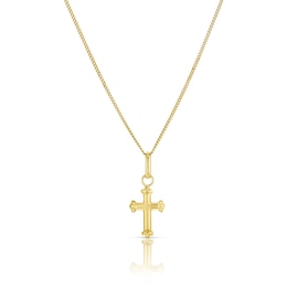 Children's 9ct Yellow Gold Small Cross Pendant