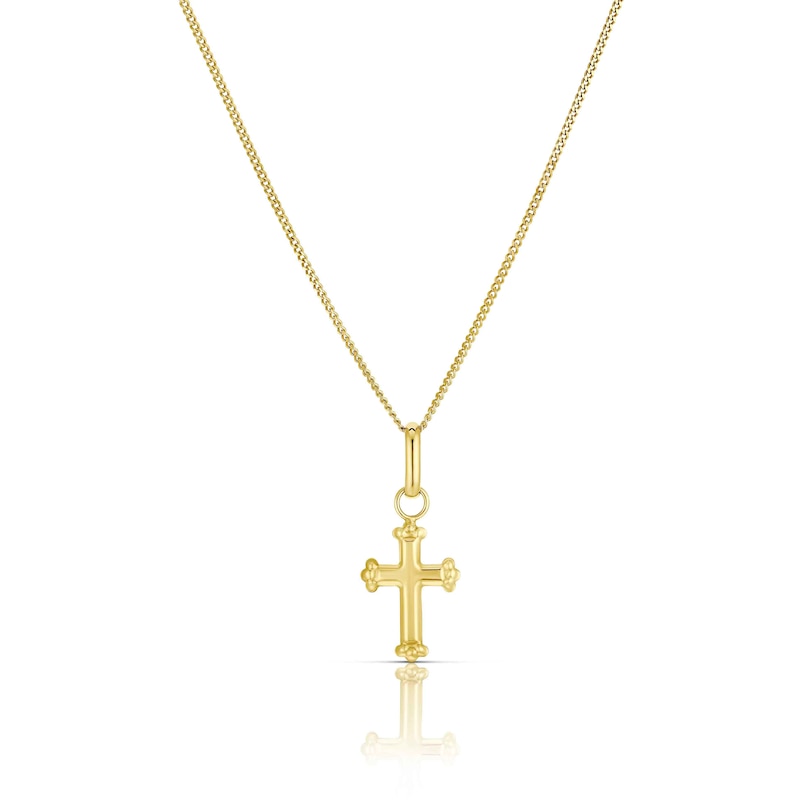 Children's 9ct Yellow Gold Small Cross Pendant