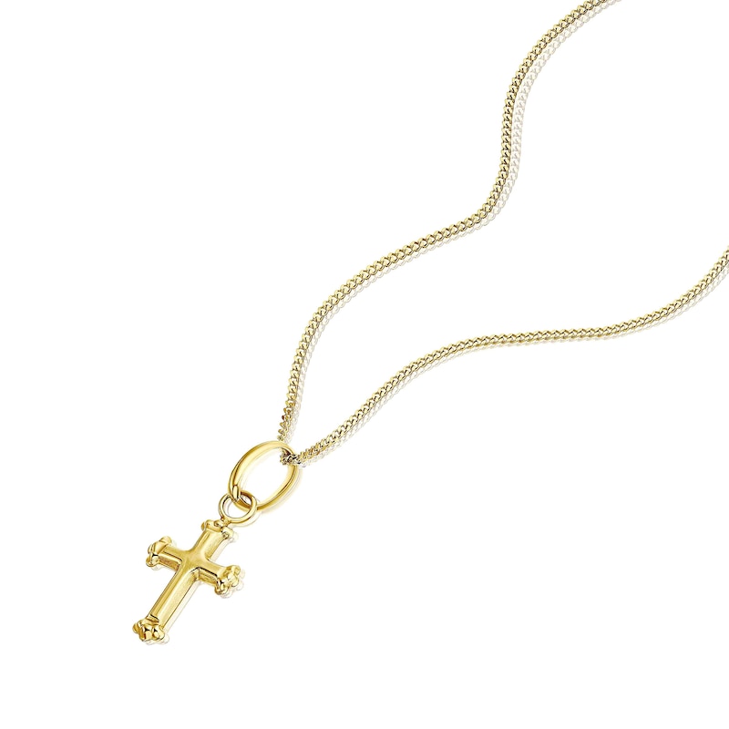 Children's 9ct Yellow Gold Small Cross Pendant