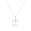 Thumbnail Image 1 of Children's Sterling Silver Cubic Zirconia Round Locket