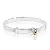 Thumbnail Image 1 of Children's Sterling Silver & Gold Plated Bee Bangle