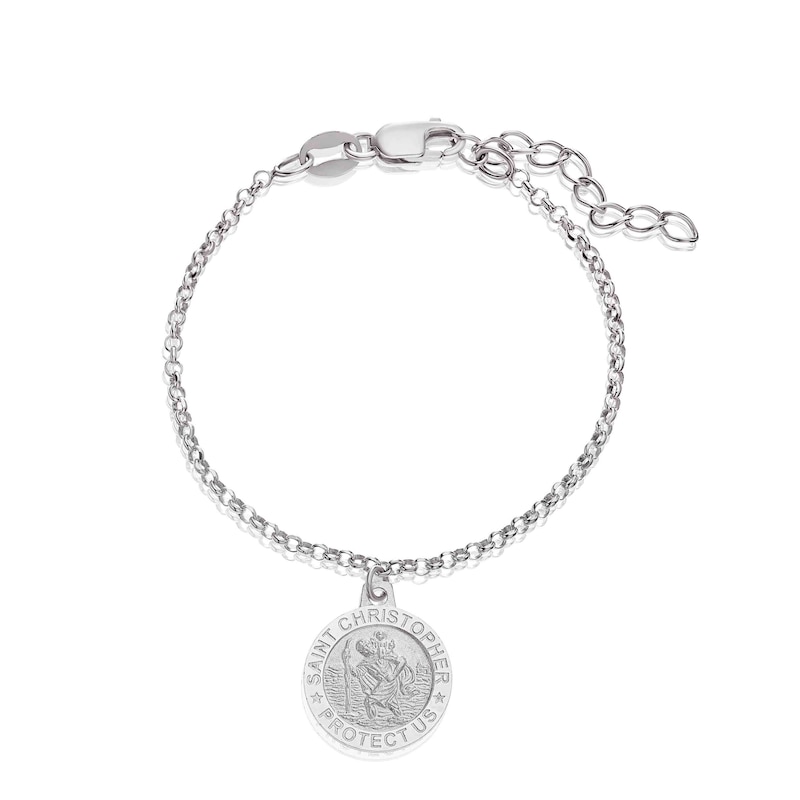 Main Image 1 of Children's Sterling Silver St. Christopher Bracelet