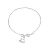 Thumbnail Image 0 of Children's Sterling Silver Cubic Zirconia Heart Bracelet