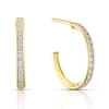 Thumbnail Image 1 of 9ct Yellow Gold Cubic Zirconia Half Hoop Earrings