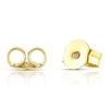 Thumbnail Image 2 of 9ct Yellow Gold Cubic Zirconia Curved Bar Stud Earrings