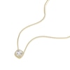 Thumbnail Image 2 of 9ct Yellow Gold Cubic Zirconia Cushion Halo Pendant