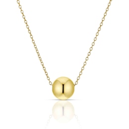 9ct Yellow Gold Ball Charm Necklace