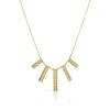 Thumbnail Image 0 of 9ct Yellow Gold Sparkle Rectangle Necklet