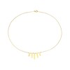Thumbnail Image 1 of 9ct Yellow Gold Sparkle Rectangle Necklet