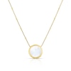 Thumbnail Image 1 of 9ct Yellow Gold Mother Of Pearl Beaded Necklace