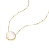 Thumbnail Image 2 of 9ct Yellow Gold Mother Of Pearl Beaded Necklace