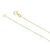 Thumbnail Image 3 of 9ct Yellow Gold Mother Of Pearl & CZ Clover Necklace