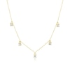 Thumbnail Image 0 of 9ct Yellow Gold Cubic Zirconia Droplet Necklace