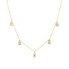 Thumbnail Image 0 of 9ct Yellow Gold Cubic Zirconia Droplet Necklace
