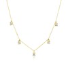 Thumbnail Image 0 of 9ct Yellow Gold Cubic Zirconia Droplet Necklace