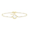 Thumbnail Image 1 of 9ct Yellow Gold Mother Of Pearl Beaded Bracelet