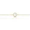 Thumbnail Image 2 of 9ct Yellow Gold Mother Of Pearl Beaded Bracelet