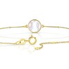 Thumbnail Image 3 of 9ct Yellow Gold Mother Of Pearl Beaded Bracelet
