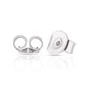 Thumbnail Image 2 of Sterling Silver Pearl & Cubic Zirconia Circle Stud Earrings
