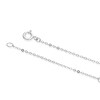 Thumbnail Image 3 of Sterling Silver Pearl & Cubic Zirconia Open Circle Pendant