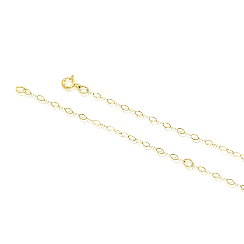 Main Image 3 of 9ct Yellow Gold Pearl & Cubic Zirconia Circle Pendant