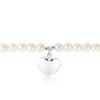 Thumbnail Image 1 of Sterling Silver Pearl Puff Heart Bracelet