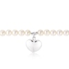 Thumbnail Image 2 of Sterling Silver Pearl Puff Heart Bracelet